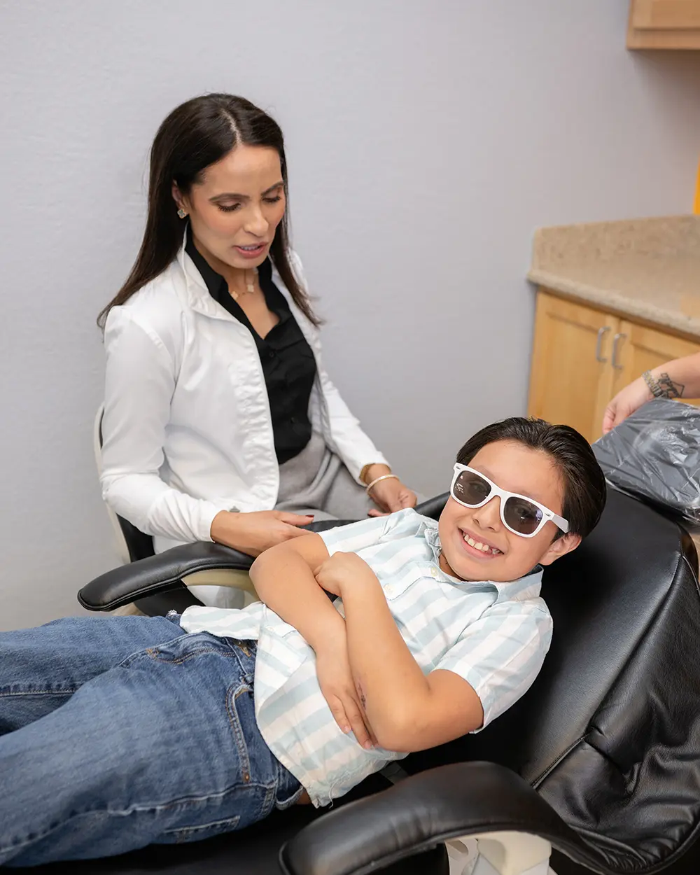 Dr. Iyer With Invisalign Clear Aligners Patient